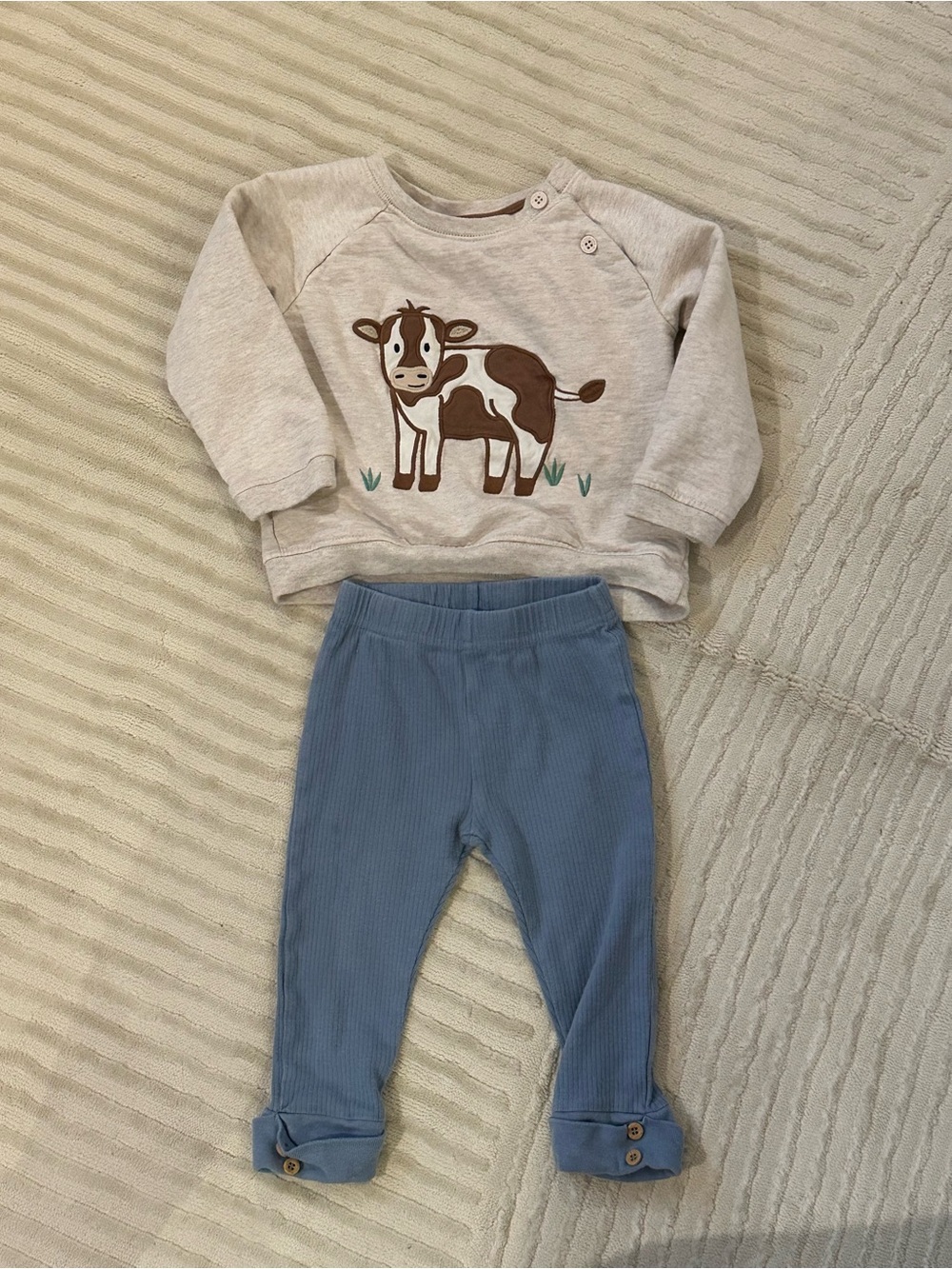 Jojo Maman Cow Set, 6-12 months